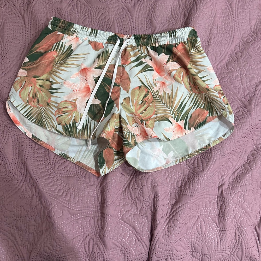 Floral Athletic Women's Shorts